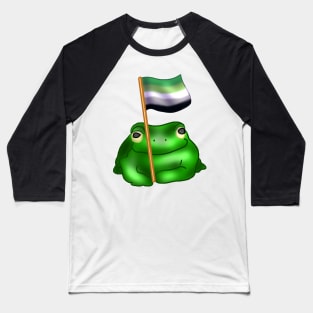 Aromantic LGBTQ Frog Baseball T-Shirt